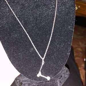 Thin rope chain 20 inches With a custom “scooter charm” Both 925 silver No fade